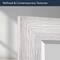 Head West 29" Chrome Textured Frame Accent Wall Mirror